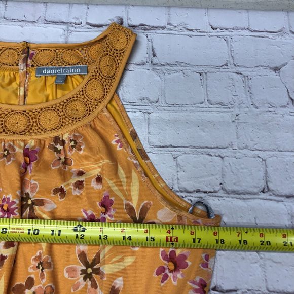 Daniel Rainn Women Sleeveless Floral Dress Size Large Polyester Blend B232 -9 - Picture 8 of 13